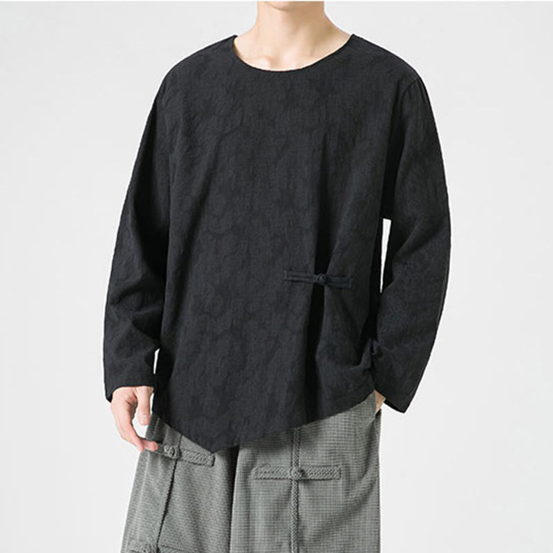 T-shirt à manches longues en coton uni, motif grenouille chinoise, pour homme, inspiré des Buddha Stones - image 30