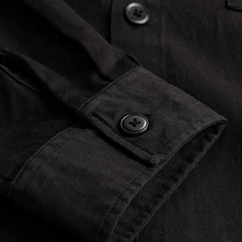 Veste deux-pièces en coton à manches longues avec poches, motif à carreaux printaniers Buddha Stones. - image 7