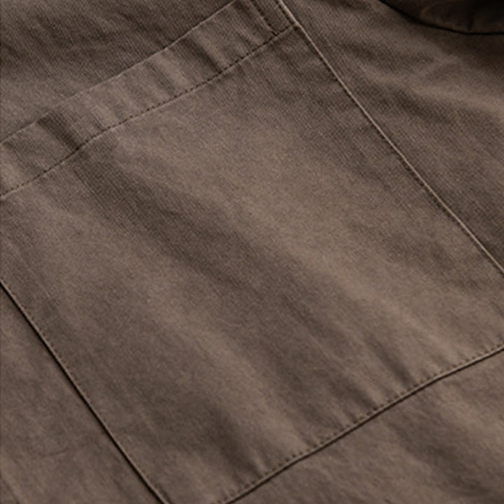 Veste deux-pièces en coton à manches longues avec poches, motif à carreaux printaniers Buddha Stones. - image 15