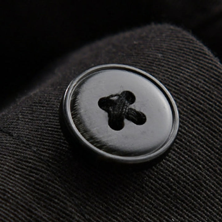 Veste deux-pièces en coton à manches longues avec poches, motif à carreaux printaniers Buddha Stones. - image 5