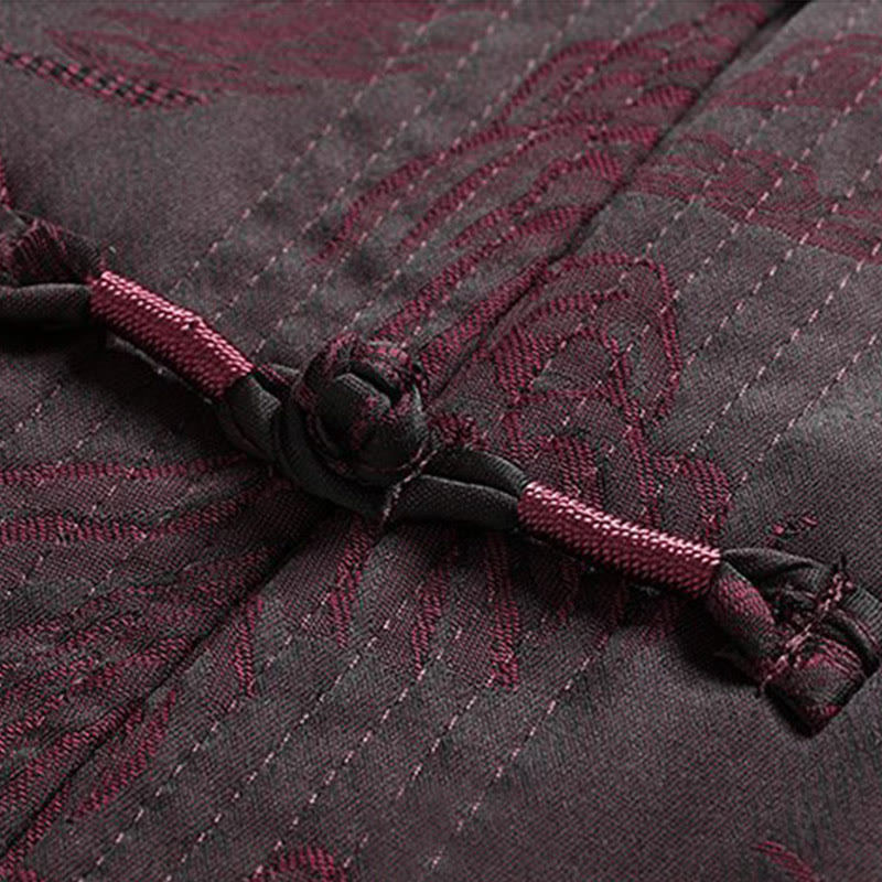 Ensemble de vêtements en coton Buddha Stones 2 pièces pour homme, chemise à manches longues et pantalon à boutons grenouille - image 11