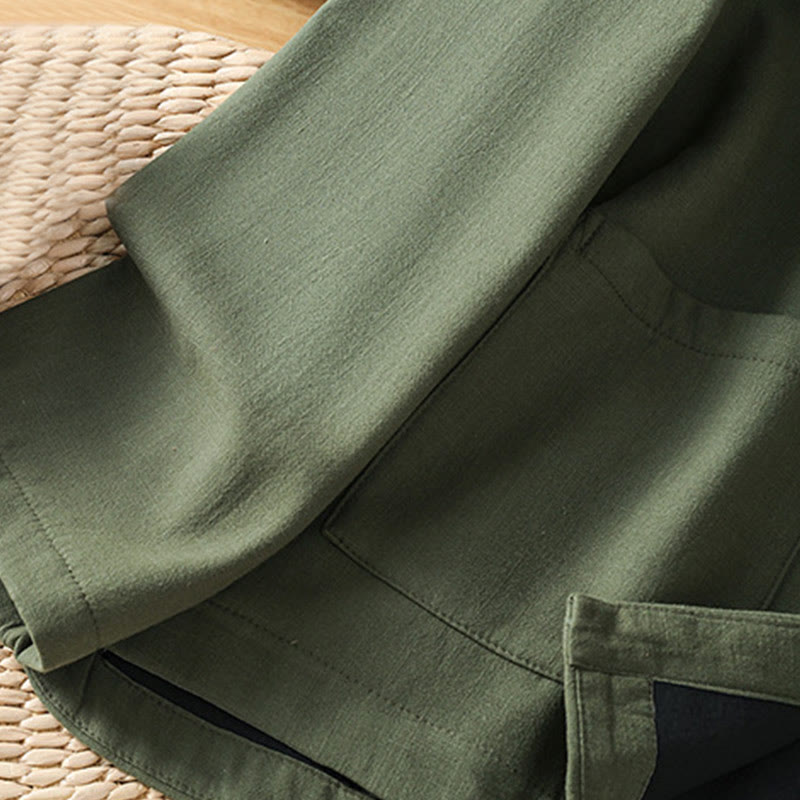 Veste thermique d'hiver pour femme Buddha Stones, manches longues, doublée en polaire de coton, avec poches et boutons grenouille - image 20