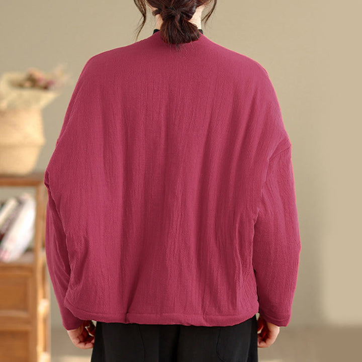 Veste thermique d'hiver à manches longues en coton pour femme, avec poches, Buddha Stones - image 11