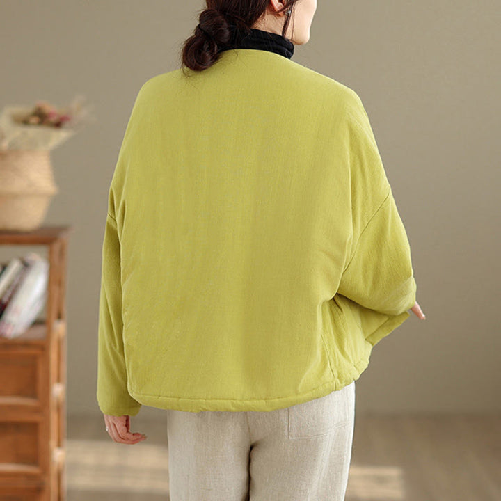 Veste thermique d'hiver à manches longues en coton pour femme, avec poches, Buddha Stones - image 29