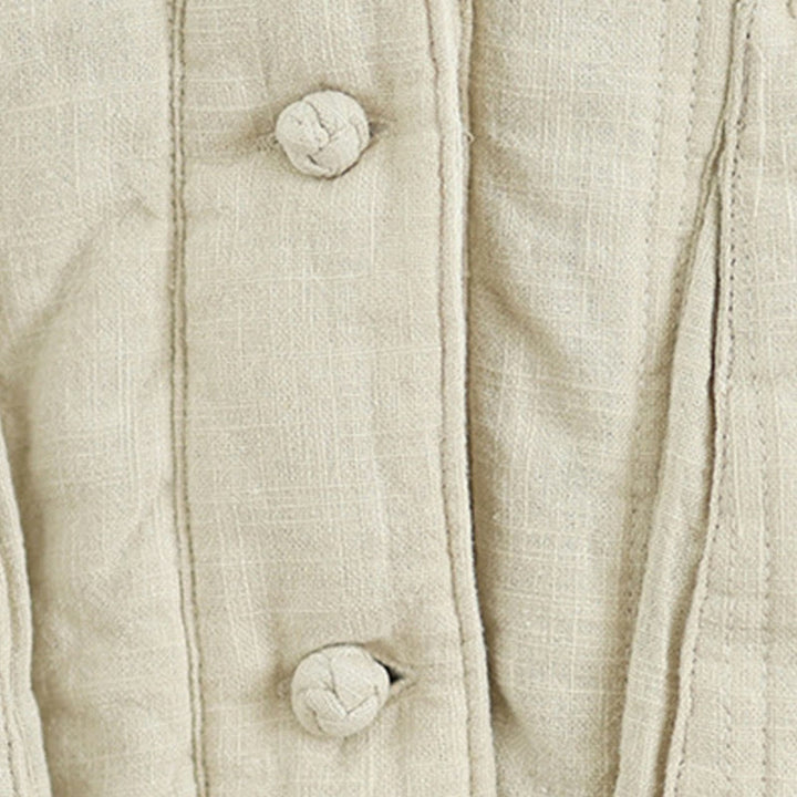 Veste thermique d'hiver pour femme en coton uni à manches longues avec poches , Buddha Stones - image 12