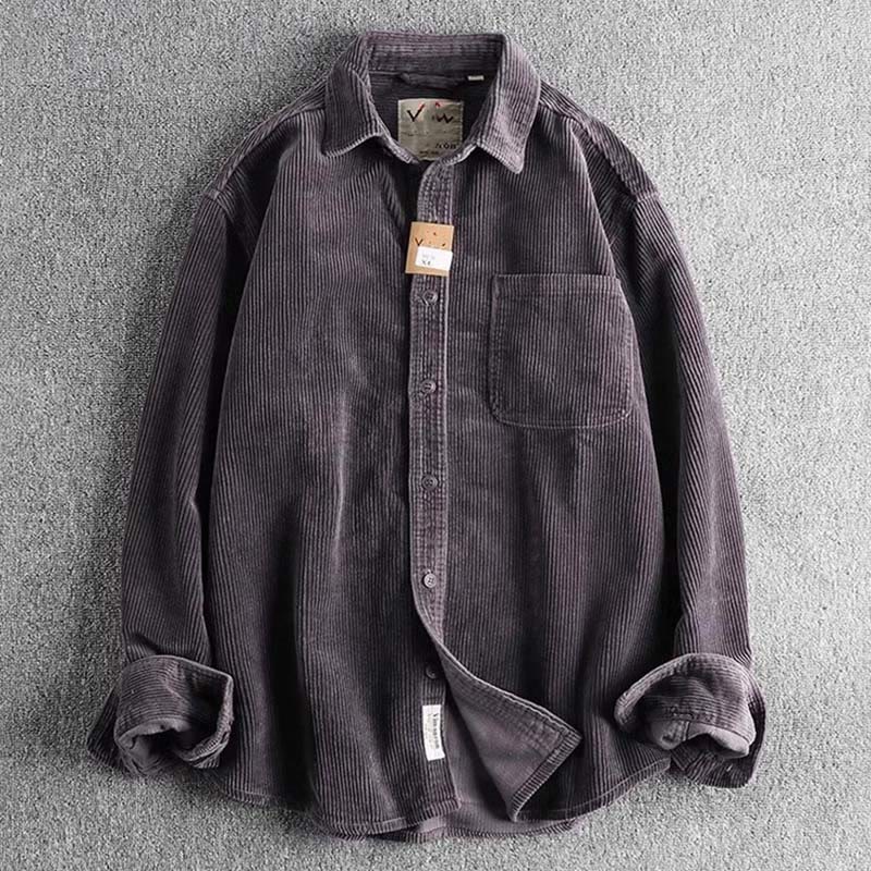 Veste homme à manches longues épaisse avec poches, couleur unie, à boutons simples et motif Buddha Stones - Gris - US/UK/AU44，EU54 (4XL) - image 9