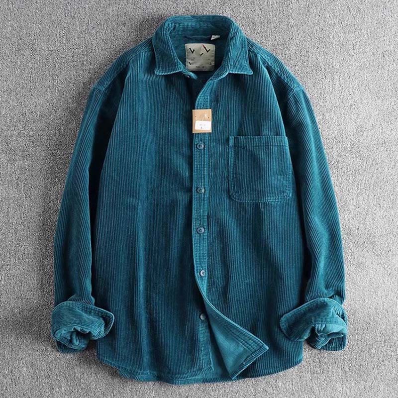 Veste homme à manches longues épaisse avec poches, couleur unie, à boutons simples et motif Buddha Stones - Marine - US/UK/AU44，EU54 (4XL) - image 8