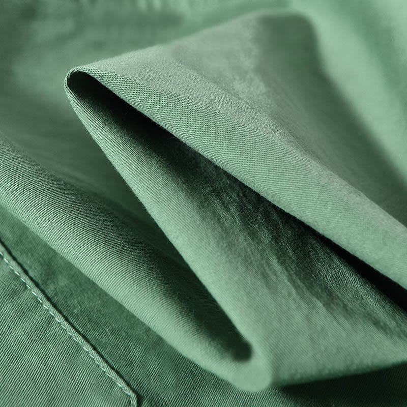 Veste homme à manches longues en coton épais, col rond, couleur unie, motif Buddha Stones , avec poches - image 10