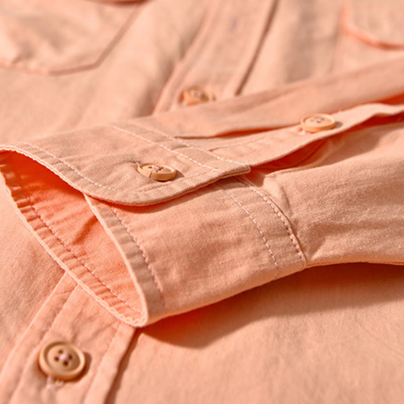 Veste homme à manches longues en coton épais, col rond, couleur unie, motif Buddha Stones , avec poches - image 18