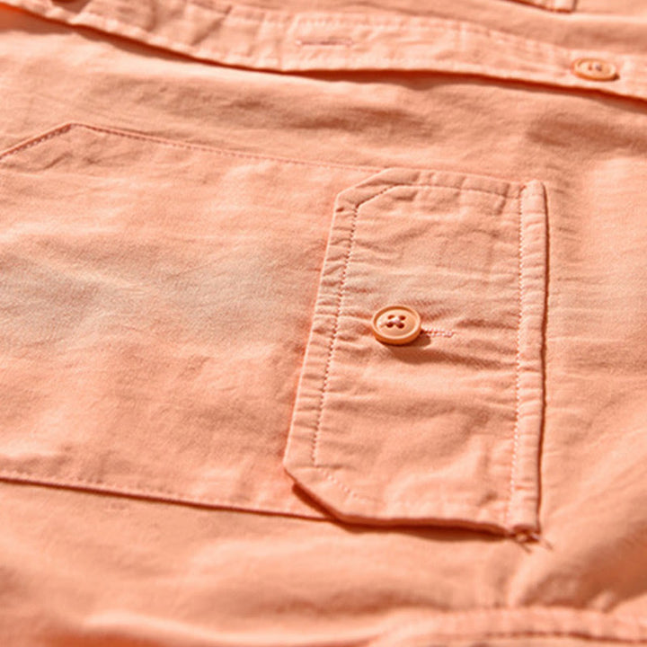 Veste homme à manches longues en coton épais, col rond, couleur unie, motif Buddha Stones , avec poches - image 17