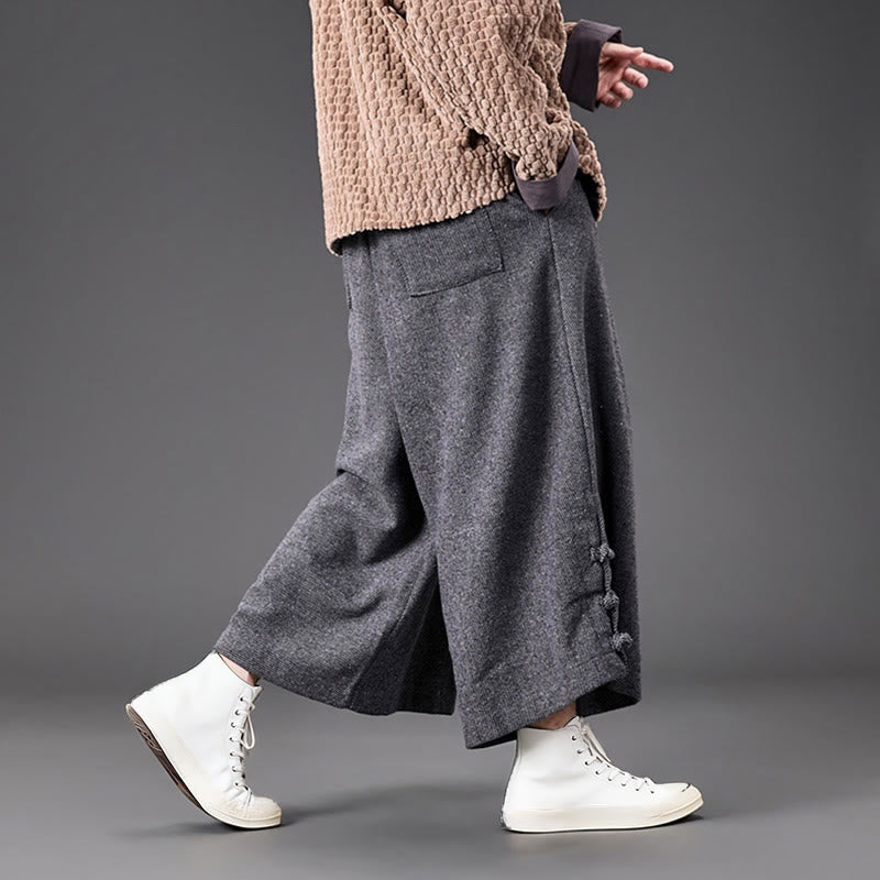 Pantalon thermique en velours côtelé pour homme, jambes larges, avec poches, motif grenouille chinoise Buddha Stones Winter - image 25