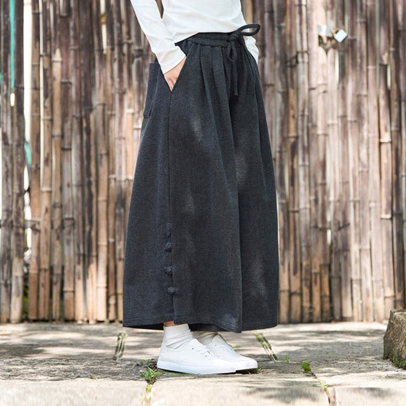 Pantalon thermique en velours côtelé pour homme, jambes larges, avec poches, motif grenouille chinoise Buddha Stones Winter - image 7