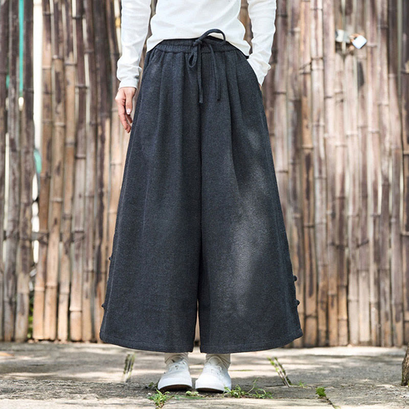 Pantalon thermique en velours côtelé pour homme, jambes larges, avec poches, motif grenouille chinoise Buddha Stones Winter - image 6