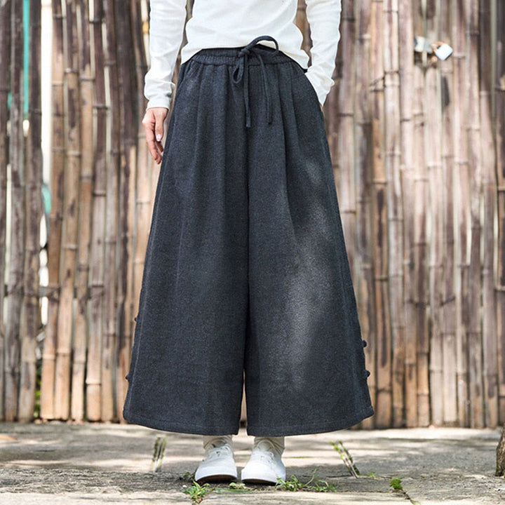 Pantalon thermique en velours côtelé pour homme, jambes larges, avec poches, motif grenouille chinoise Buddha Stones Winter - image 6