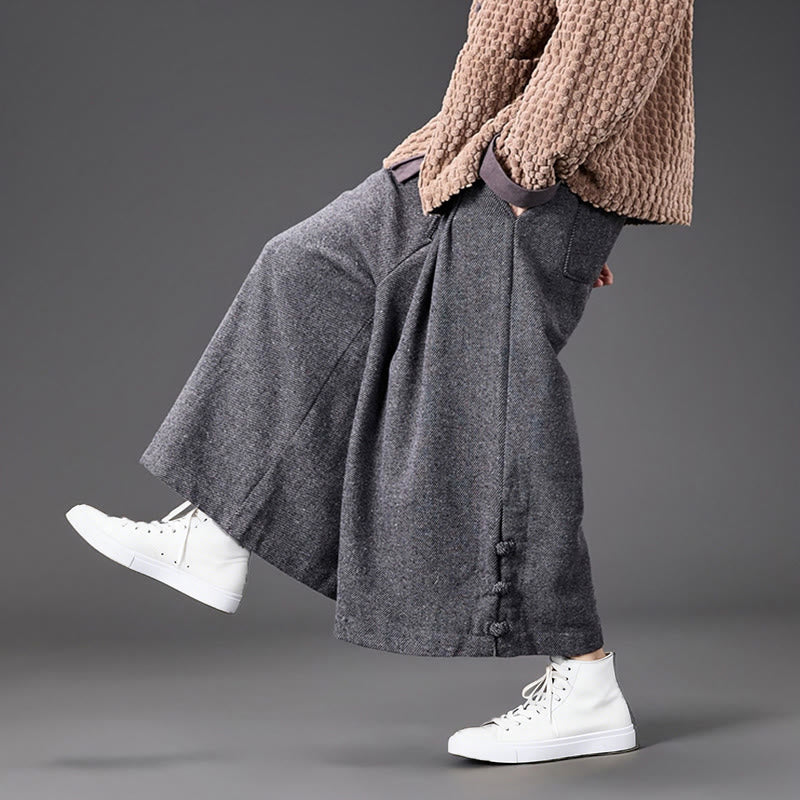 Pantalon thermique en velours côtelé pour homme, jambes larges, avec poches, motif grenouille chinoise Buddha Stones Winter - image 27