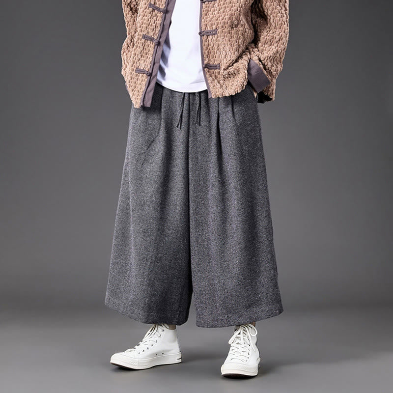 Pantalon thermique en velours côtelé pour homme, jambes larges, avec poches, motif grenouille chinoise Buddha Stones Winter - image 21