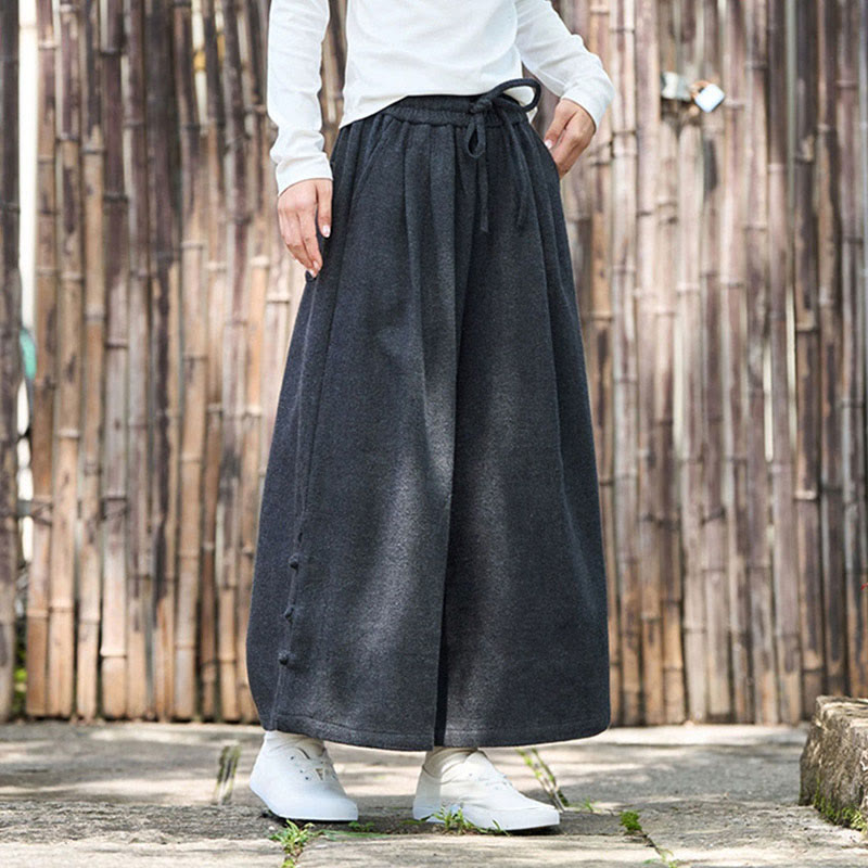 Pantalon thermique en velours côtelé pour homme, jambes larges, avec poches, motif grenouille chinoise Buddha Stones Winter - image 9