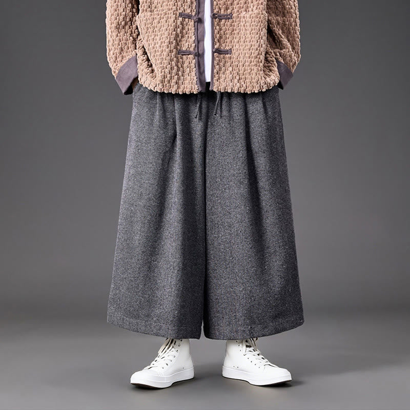 Pantalon thermique en velours côtelé pour homme, jambes larges, avec poches, motif grenouille chinoise Buddha Stones Winter - image 24