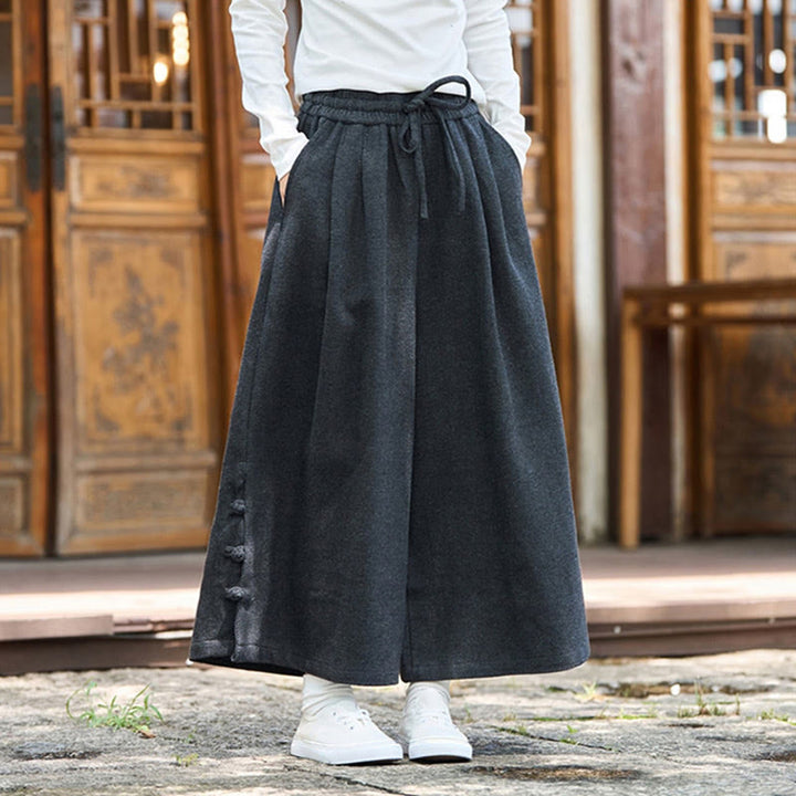 Pantalon thermique en velours côtelé pour homme, jambes larges, avec poches, motif grenouille chinoise Buddha Stones Winter - image 4