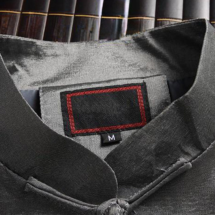 Veste homme à manches longues, broderie dragon, Buddha Stones, printemps et automne, fermeture à boutons grenouille - image 1