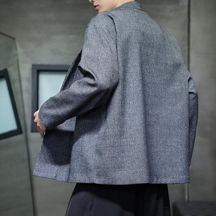 Veste homme à manches longues, couleur unie , Buddha Stones, printemps/automne - image 3