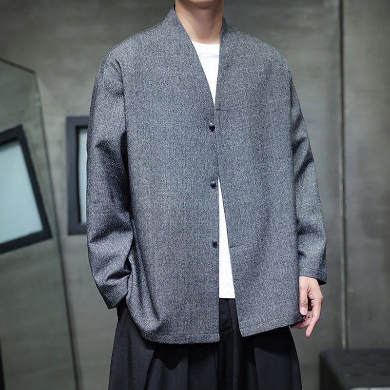 Veste homme à manches longues, couleur unie , Buddha Stones, printemps/automne - image 1