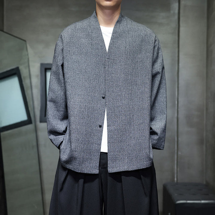 Veste homme à manches longues, couleur unie , Buddha Stones, printemps/automne - image 6