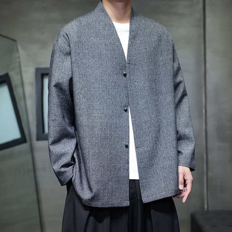 Veste homme à manches longues, couleur unie , Buddha Stones, printemps/automne - image 7