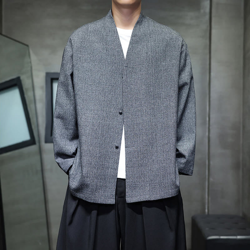 Veste homme à manches longues, couleur unie , Buddha Stones, printemps/automne - image 2