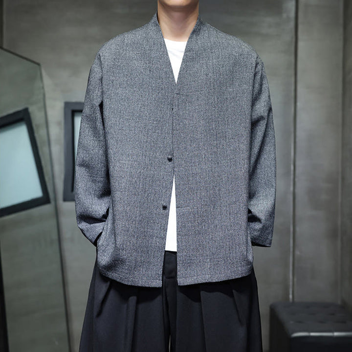 Veste homme à manches longues, couleur unie , Buddha Stones, printemps/automne - image 2