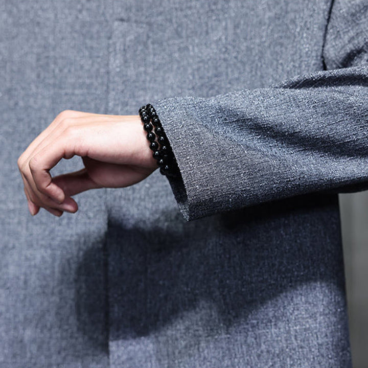 Veste homme à manches longues, couleur unie , Buddha Stones, printemps/automne - image 11