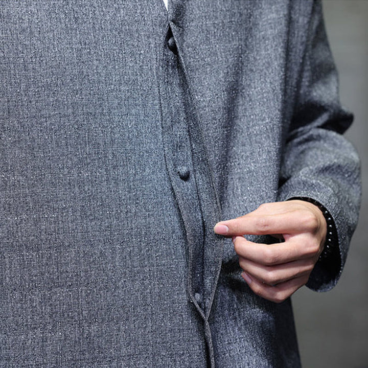 Veste homme à manches longues, couleur unie , Buddha Stones, printemps/automne - image 10