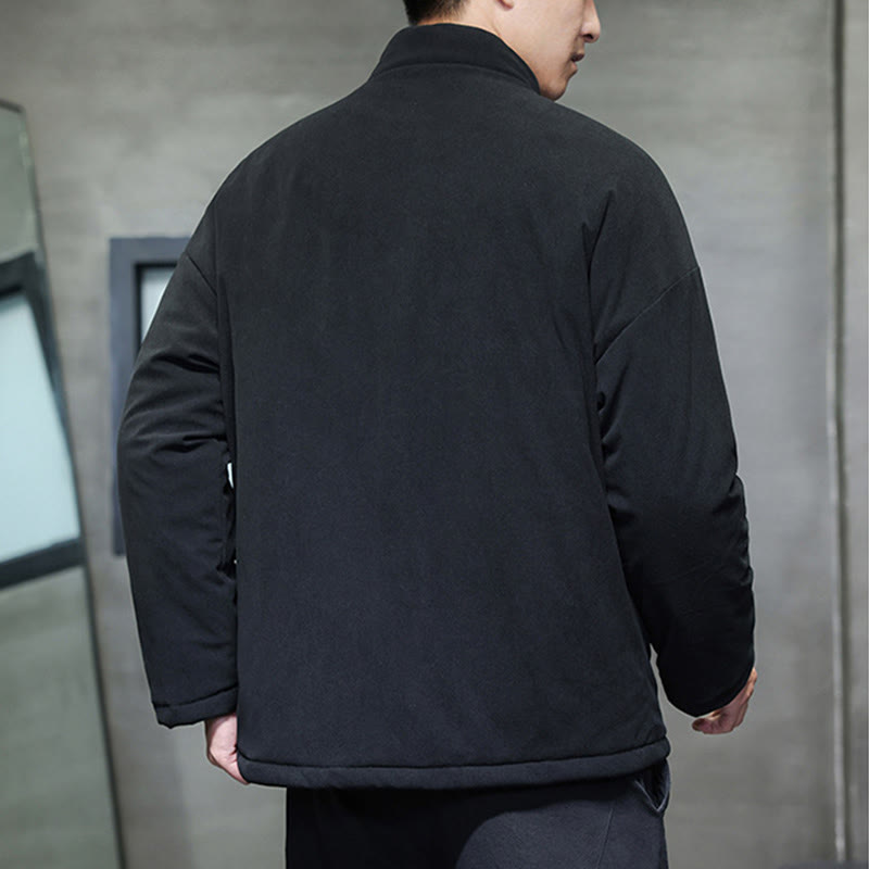 Veste homme à manches longues en velours côtelé, motif Yin Yang Tai Chi, avec poches, inspirée des Buddha Stones - image 3