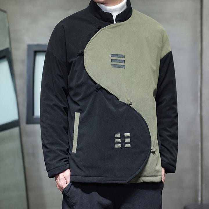 Veste homme à manches longues en velours côtelé, motif Yin Yang Tai Chi, avec poches, inspirée des Buddha Stones - image 13