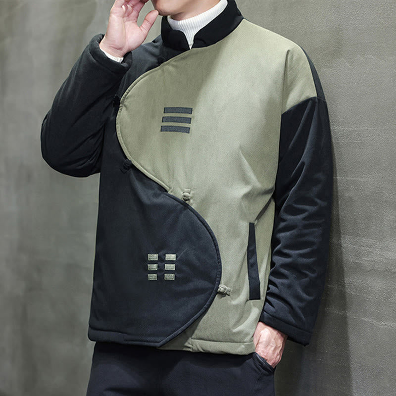 Veste homme à manches longues en velours côtelé, motif Yin Yang Tai Chi, avec poches, inspirée des Buddha Stones - image 17