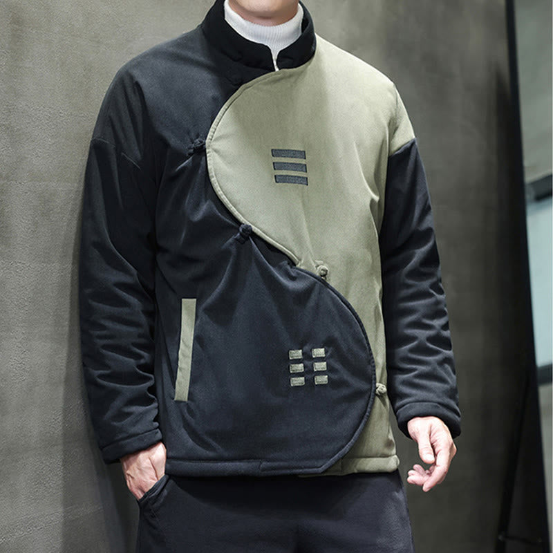 Veste homme à manches longues en velours côtelé, motif Yin Yang Tai Chi, avec poches, inspirée des Buddha Stones - image 12