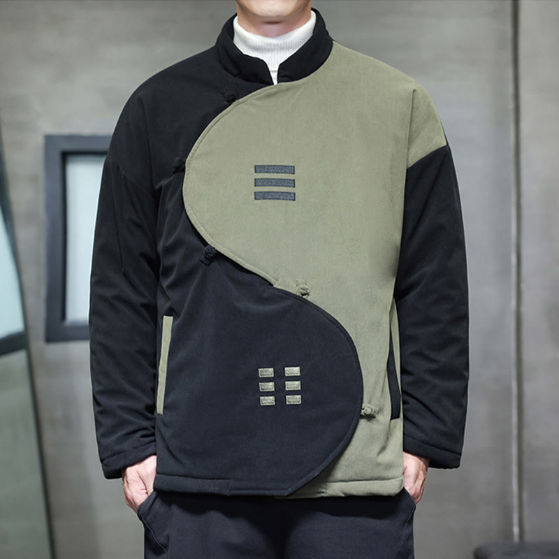 Veste homme à manches longues en velours côtelé, motif Yin Yang Tai Chi, avec poches, inspirée des Buddha Stones - image 15