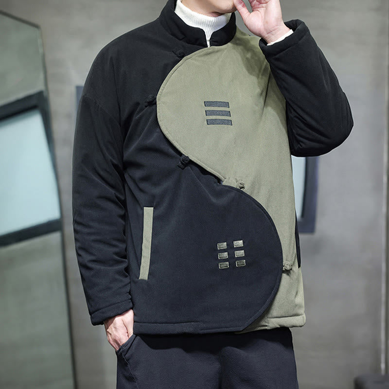 Veste homme à manches longues en velours côtelé, motif Yin Yang Tai Chi, avec poches, inspirée des Buddha Stones - image 16