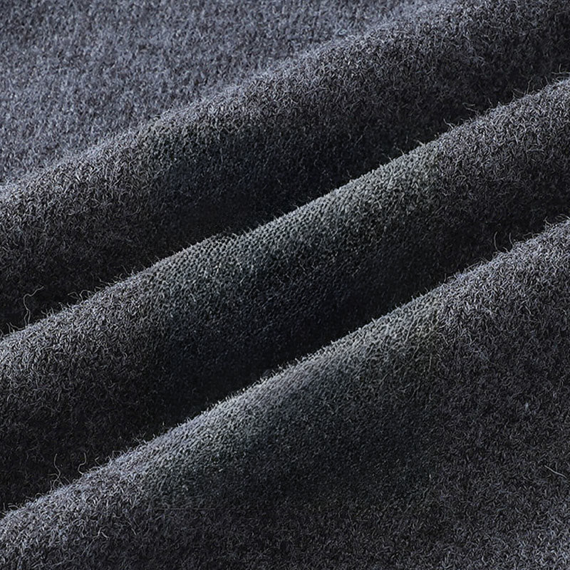 Pull en maille chaude à manches longues pour homme, orné de boutons et de Buddha Stones, col rond. - image 8