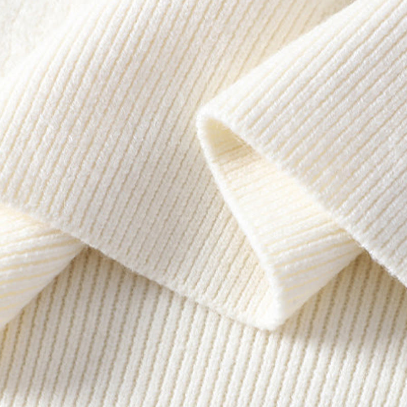 Pull en maille chaud à manches longues pour homme, motif Buddha Stones, col montant, hiver. - image 6