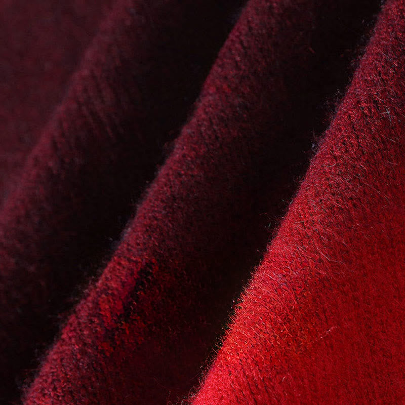 Pull en maille chaude à manches longues pour homme, col montant, motif dégradé de couleurs, Buddha Stones - image 7