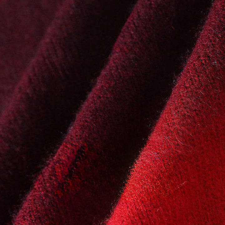 Pull en maille chaude à manches longues pour homme, col montant, motif dégradé de couleurs, Buddha Stones - image 7