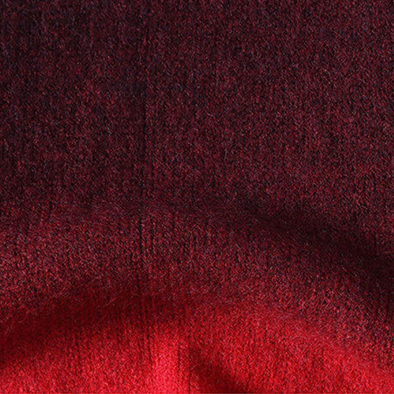 Pull en maille chaude à manches longues pour homme, col montant, motif dégradé de couleurs, Buddha Stones - image 6