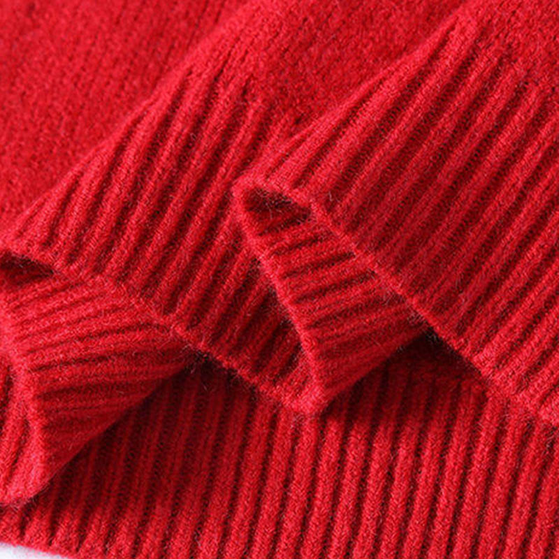 Pull en maille chaude à manches longues pour homme, col montant, motif dégradé de couleurs, Buddha Stones - image 5