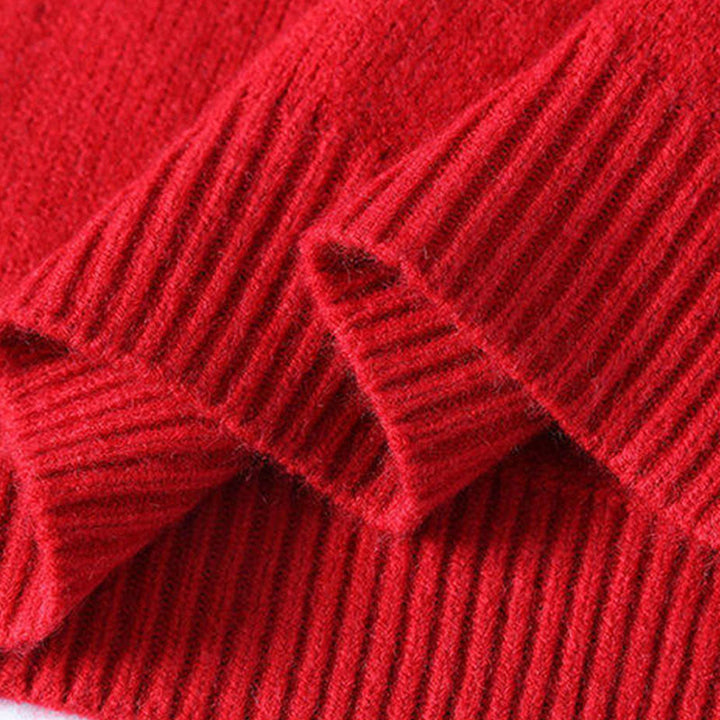 Pull en maille chaude à manches longues pour homme, col montant, motif dégradé de couleurs, Buddha Stones - image 5