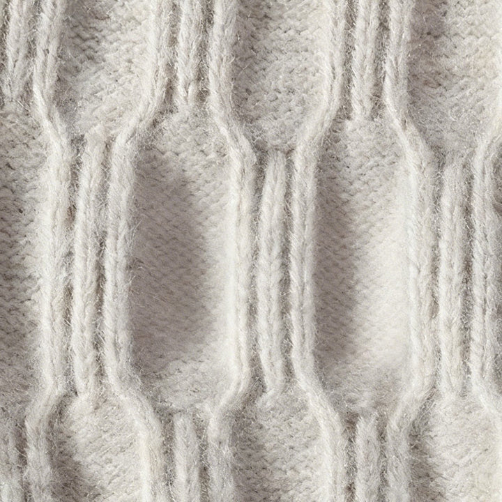 Pull en maille chaude à manches longues pour homme, motif rayures noires et col montant , Buddha Stones - image 5