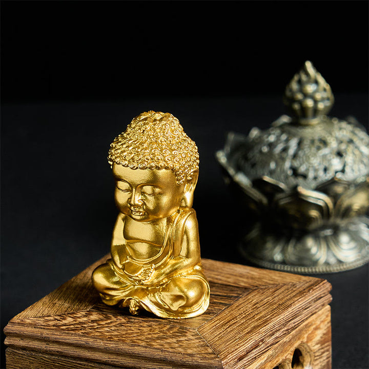 Buddha Stones Statue de Tathagata Bouddha Aimant pour réfrigérateur Décoration intérieure - Style A1 3,8*6,7*3 cm (avec aimant au dos) - image 0