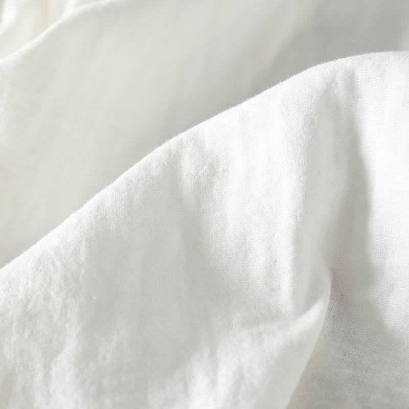 Chemise en coton à manches longues pour femme, motif Buddha Stones, boutons contrastés. - image 11