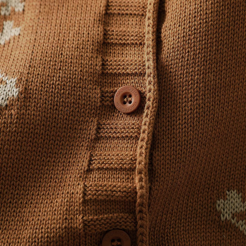 Cardigan long en coton à manches chauve-souris pour femme, orné de boutons floraux et de Buddha Stones - image 8