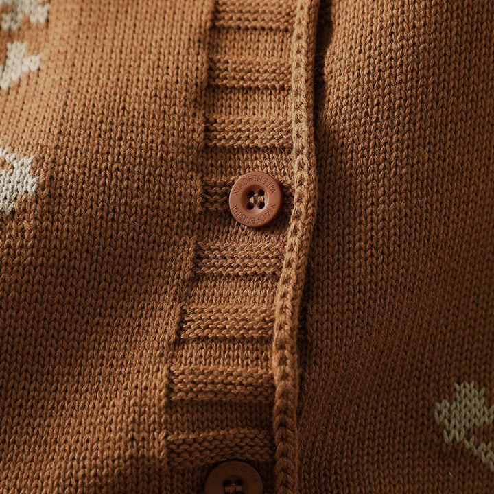 Cardigan long en coton à manches chauve-souris pour femme, orné de boutons floraux et de Buddha Stones - image 8